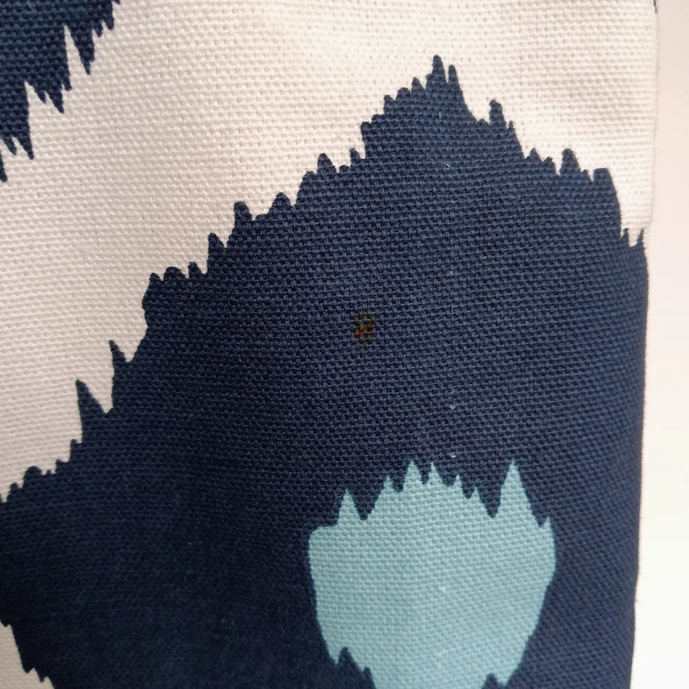 Pottery Barn Pillows Abstract  Ikat Diamond Blue /White/Turquoise *PAIR*